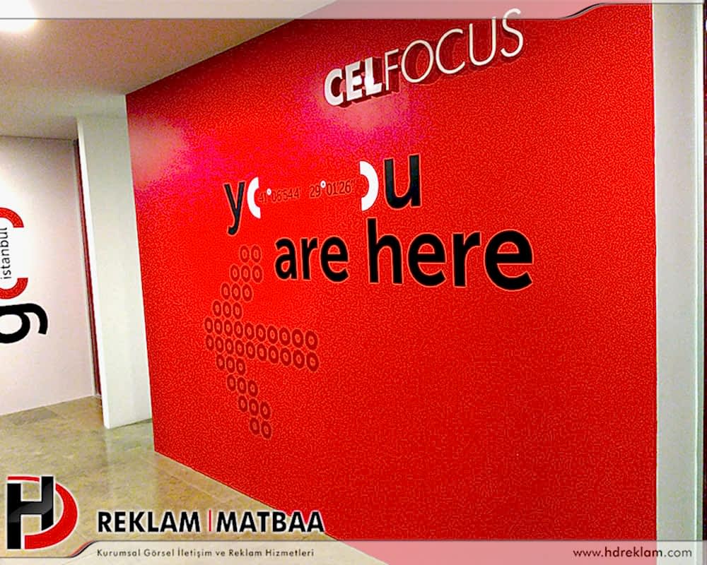 Celfocus Duvara Dijital Baskı Uygulama